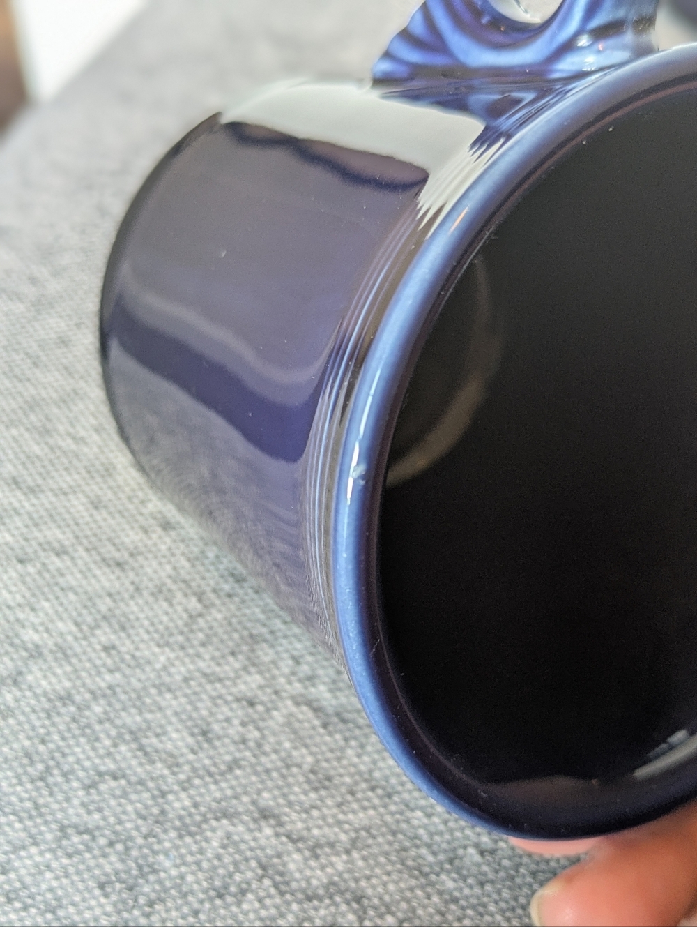 4 Fiesta Fiestaware HLC Cobalt Blue Mugs Dinnerware Homer Laughlin - Picture 6 of 12
